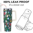thumbnail image 4 of Christmas Tumbler with Handle and Straw Lid 40 oz,Cute Christmas Gifts for Women Xmas Lights Snowflakes Vacuum Insulated Leak Proof Tumbler,Winter Holiday Accessories Stainless Steel Coffee Cup Mug, 4 of 6