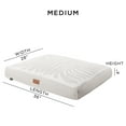 thumbnail image 5 of TOWN & COUNTRY LUXE CuddleTown Matisse Everwash® Pillow Pet Bed, Water Repellent Floor Pillow, Machine Washable Cover, Soft & Calming, Taupe, Medium 36"x28"x4", 5 of 7
