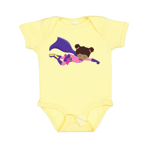 Inktastic African American Girl, Cape, Superhero Girl Girls Baby Bodysuit