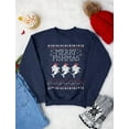 thumbnail image 5 of Tstars Mens Ugly Christmas Sweater Merry Fishmas Fishing Christmas Gift Funny Humor Holiday Shirts Xmas Party Christmas Gifts for Him Sweatshirt Ugly Xmas Sweater, 5 of 6