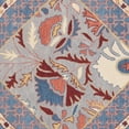 thumbnail image 6 of SAFAVIEH Antiquity Harland Floral Bordered Wool Area Rug, Blue/Red, 6' x 6' Round, 6 of 7