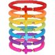 thumbnail image 1 of Pulseras de cuentas de arcoíris para mujeres y niñas, dijes cruzados, pulseras Heishi de cuentas de arcilla apilables bohemias, 1 of 4
