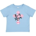 thumbnail image 3 of Inktastic He is Risen Pink Plaid Cross Boys or Girls Baby T-Shirt, 3 of 5