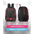 thumbnail image 5 of Mesh Black Basketball Soccer Bag Backpack Sports Volleyball Football Bag with Ball and Shoe Compartment for Man Women Ball Equipment Bag All Sports, 5 of 6