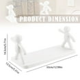 thumbnail image 3 of Clearance! Floating Shelves for Bathroom Organizer Bathroom Shelves Wall Mounted Punching with Cute Doll Small Picture Ledge Shelves Wall Decor for Bedroom Living Room Kitchen and Pl, 3 of 9