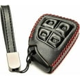 thumbnail image 2 of Vitodeco Leather Key Fob Cover Case Protector Compatible with Acura ZDX, Honda Prologue, Buick Envision - 4 Buttons, Black/Red, 2 of 5