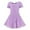 Purple, variant on WOYY Little Girls Ballet Dance Dress Leotards Short Sleeve V Neck Dress, Sizes 3-16