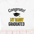 thumbnail image 4 of Inktastic Congrats My Daddy Graduated with Cap Girls Toddler Dress, 4 of 5