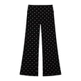 thumbnail image 2 of MuXiKeJi Clothes High Waist Button Front Wide Leg Cropped Trousers for Women Loose Fit Comfortable Daily Wear Casual Pants, 2 of 4