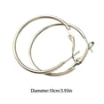 thumbnail image 3 of Jumpingount 1 par de suministros de joyería, pendientes redondos de oro a la moda para mujer, círculo portátil con orificio para la oreja, Ropa, zapatos y accesorios Miscelánea tipo17 Jumpingount AP009394-17, 3 of 6