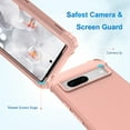 thumbnail image 4 of Dteck Case for Google Pixel 7,Shockproof Rubber Armor Silicone Rugged Case Hybrid Hard Back Phone Cover,Rosegold, 4 of 6