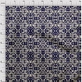thumbnail image 4 of oneOone Georgette Viscose Dark Blue Fabric Block Fabric For Sewing Printed Craft Fabric By The Yard 42 Inch Wide-D5, 4 of 6
