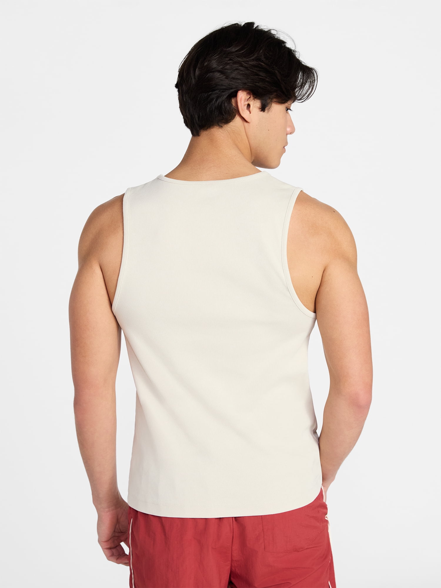 No Boundaries Ribbed Tank Top, Men's XS-5XL