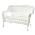 thumbnail image 4 of Jeco Black Wicker Patio Love Seat, 4 of 4
