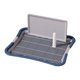 thumbnail image 3 of Inodoro para perros, orinal de entrenamiento para cachorros con protección de pared, malla para desechos de cachorros, almohadilla para orinal para pe Gran azul oscuro, 3 of 8