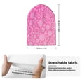 thumbnail image 2 of Lsque Breast CancerN Ribbons Awareness Pattern Knitted Beanie, Unisex Winter Hat, Knit Hat Winter Beanies Thick Fisherman Beanies Cuffed Plain Skull Caps, 2 of 6