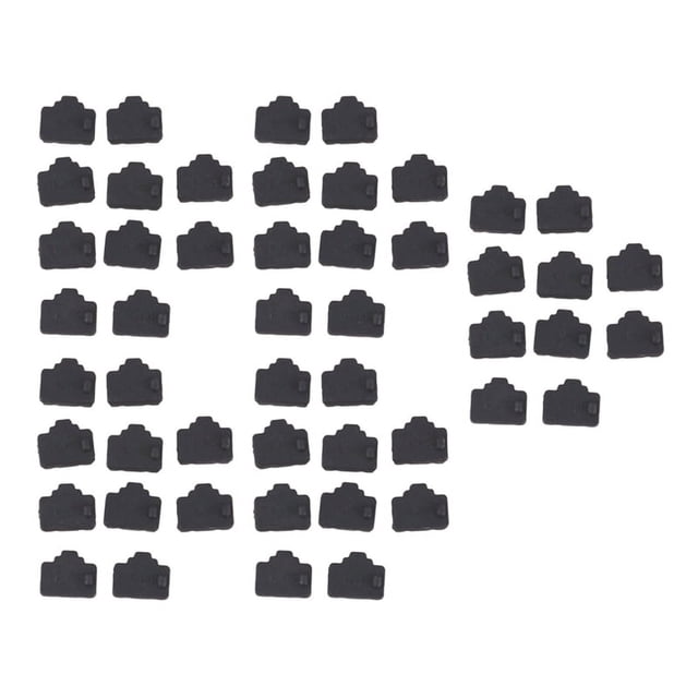 Tapa protectora antipolvo para puerto concentrador Ethernet RJ45 (50 unidades), color negro