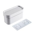 thumbnail image 2 of Dispensador de soporte para bolsa de basura multiusos, organizador de cubos de cocina, soporte para bolsa de , dispensador de bolsa de Blanco Soledad titular de la basura, 2 of 3