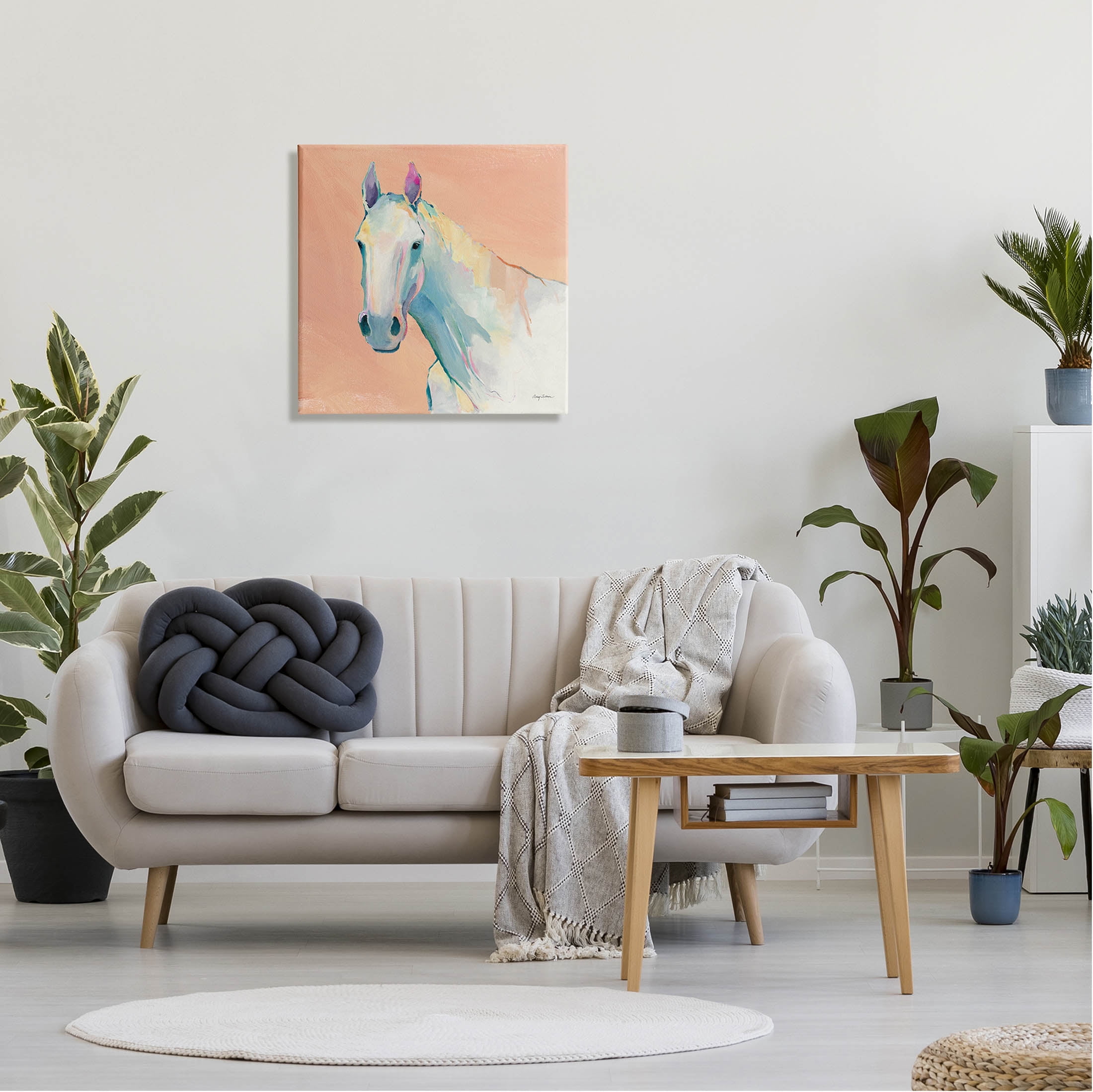 Stupell Industries Modern Horse Vivid Composition Painting Gallery Wrapped Canvas Print Wall Art, Design by Avery Tillmon