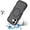Black, variant on For Apple iPhone 17 (6.3") Phone Case, Grip Hand Magnetic Hybrid Case Shockproof Protection Matte Skin Rubber TPU + PC Cover for iPhone 17 - Cosmic Orange