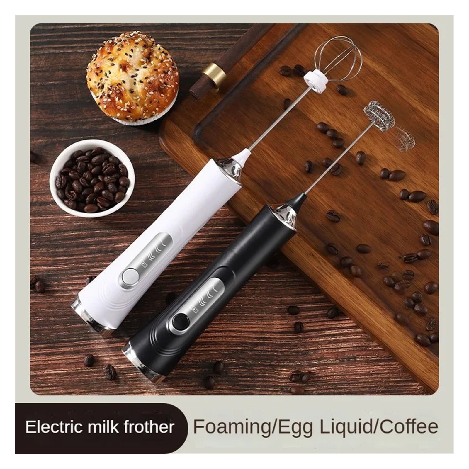 Waist Mixer, Milk Frother, Egg Beater, Electric Handheld Portable Milk, Coffee, Cream, Butter Mixer