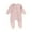 Pink, variant on fatyb Baby Boys Girls Zipper Romper Long Sleeve Footed Jumpsuit Newborn Infant Cotton Pajama Loungewear