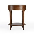 thumbnail image 3 of Butler Specialty Ellen 18.25"W Oval Marble & Wood Nightstand - Brown, 3 of 9