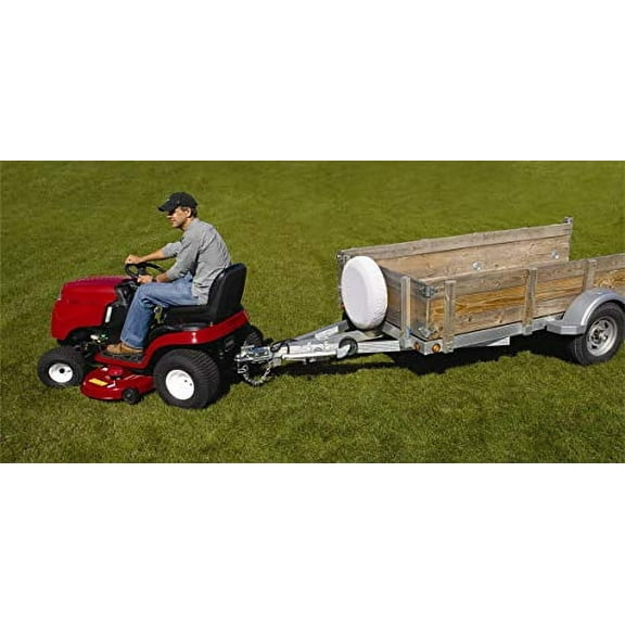 Hitchin’ Post Plus Lawn Mower Connector - 3 Way Hitch Plate - Includes 1 ⅞” Ball - Hitch for Boat Trailer, Snow Machines, Gardening Carts - Powder Coated Finish