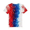 thumbnail image 4 of Boys Tshirts Patriotic Print Short Sleeve T Shirt Comfortable Everyday Baby Tees Blue 18-24 Months, 4 of 5