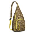 thumbnail image 1 of Fashion Leopard Sling Backpack - Runway-Inspired Print, Lightweight Durable Shoulder Bag, 1 of 4