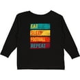 thumbnail image 3 of Inktastic Football Sports Eat Sleep Football Repeat Boys or Girls Long Sleeve Toddler T-Shirt, 3 of 5