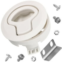 MUSEYA Flush Pull Boat Hatch Latches Plastic White for RV and Other Applications 1 Set
