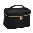 thumbnail image 2 of Travel Makeup Bag Lightweight Multifunctional Waterproof Portable Cosmetic Pouch Black square, 2 of 8