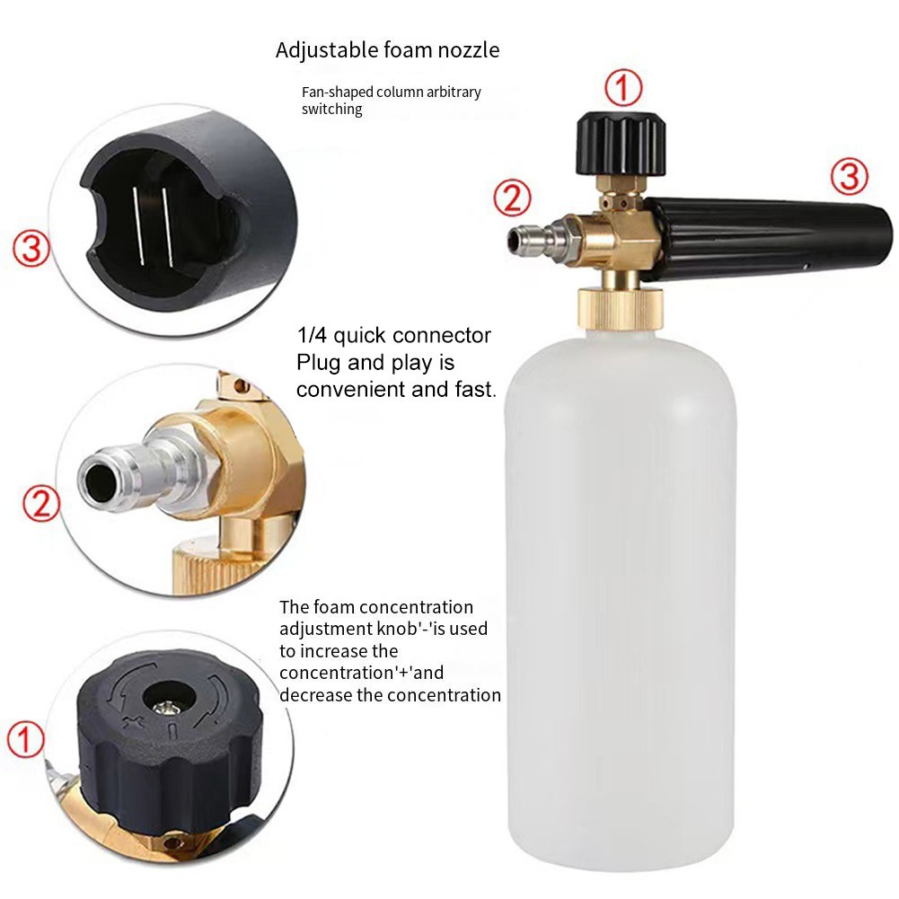 High Pressure Foam Sprayer Pa Pot Adjustable Cleaning Foam Pot Car Wash Pot