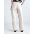 thumbnail image 3 of Free Assembly Women's and Women's Plus Side Panel Barrel Jeans, 30" Inseam, Sizes 0-28W, 3 of 5