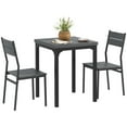 thumbnail image 1 of HOMCOM Dining Table Set for 2, Kitchen Table and Chairs, Grey Wood Effect, 1 of 10