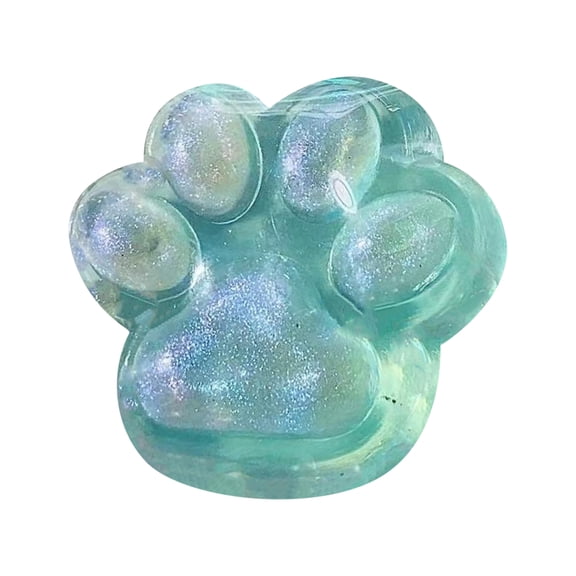 EclipseJewels Crystal Cat Paw Squishy Toy, Soft TPR Slow Rebound Stress Relief, Viral Sensory Squishy Toy for Anxiety & Relaxation,Green