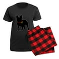 thumbnail image 5 of CafePress - French Bulldog Silhouette Women's Dark Pajamas - Women's Short Sleeve Print T-Shirt and Pants Dark Cotton Pajama Set, 5 of 7