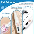 thumbnail image 4 of Cats  Trimmer with LED Light, Trimmer for Dogs Electric, Pets Hair Clippers for Cats Paws, Electric   Tool, Cordless, Low Noise Rechargeable   for Paws Eyes Ears  Rump, 4 of 6