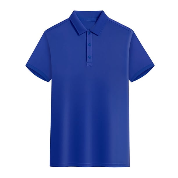Camisa de manga corta con cuello para hombre: ventilación de malla, polo de golf de secado rápido, tallas M-XXXXL