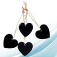 thumbnail image 1 of unbranded 24Ud Colgante De Pizarra Corazón De Madera Doble Uso Para Decorar Y, 1 of 8