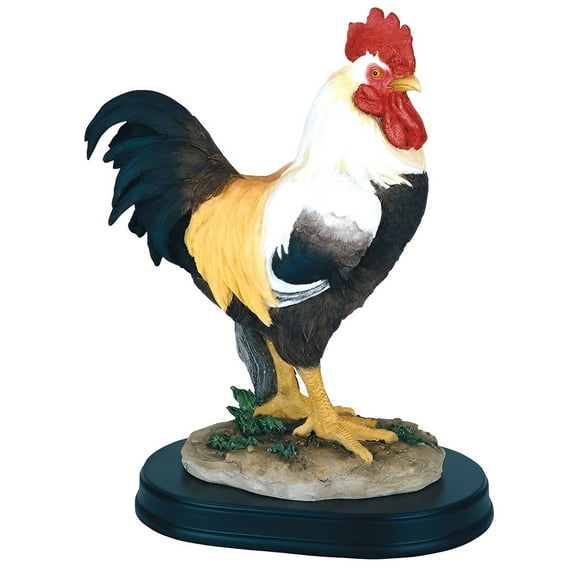 FC Design 7.5"H White Rooster Figurine Statue Sculpture Ornament Decoration Home/Room Decor and Unique Gift Ideas for Housewarming, Holidays and Birthdays