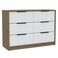 thumbnail image 7 of CoSoTower 4 Drawer Double Dresser Maryland, Bedroom, Pine / White, 7 of 7