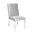 thumbnail image 4 of Home Gear Set of 2 Silver Frame Hexagonal Back Dining Chair, 4 of 5