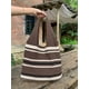 thumbnail image 1 of Nvzi Bolso de hombro tejido, bolso de mano tejido y bolso de cosméticos, bolsos de mano tejidos elegantes para playa de verano, 14,17 x 0,39 x 14,17 pulgadas, marrón, 1 of 4