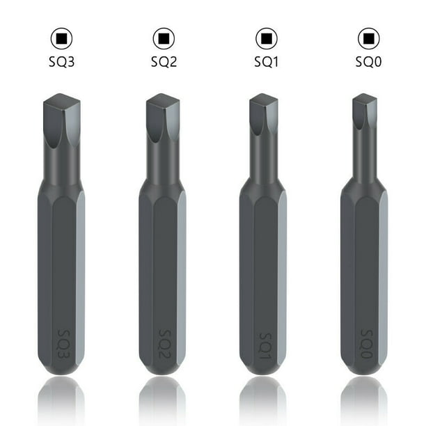 Hex 4mm Micro Screwdriver Bits bit Square head SQ0 SQ1 SQ2 SQ3