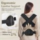 thumbnail image 2 of Safotad Portabebés con soporte lumbar, portabebés ergonómico para recién nacidos y niños pequeños, portabebés frontal reversible con anillo para colgar, portabebés fácil ajustable para mamá papá, negr, 2 of 5