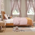 thumbnail image 3 of AFI Orleans Twin Solid Wood Low Profile Sleigh Platform Bed in Light Toffee, 3 of 13
