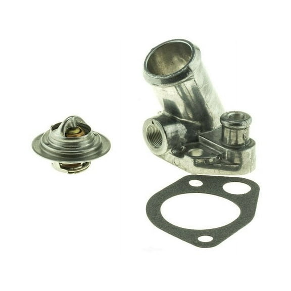 Engine Coolant Thermostat Housing Assembly - Compatible with 1981 - 1997 Ford F-350 1982 1983 1984 1985 1986 1987 1988 1989 1990 1991 1992 1993 1994 1995 1996