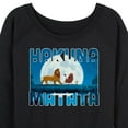 thumbnail image 3 of The Lion King - Hakuna Matata - Women's Lightweight French Terry Long Sleeve Shirt, 3 of 5